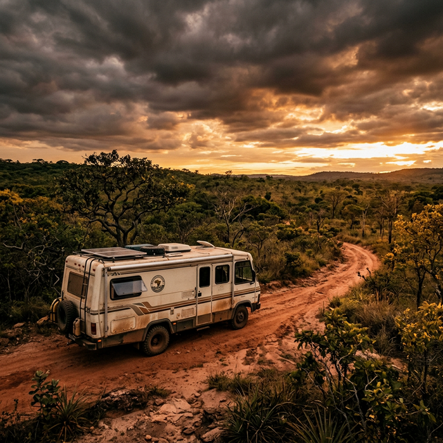 Motorhome no cerrado brasileiro
